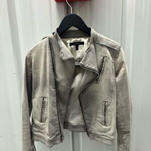 J Brand Gray Denim Jacket